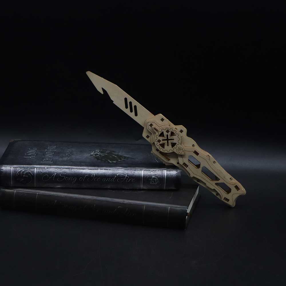 Wooden Switchblade Model Kit Wood knife - Tophatter Daily Deals