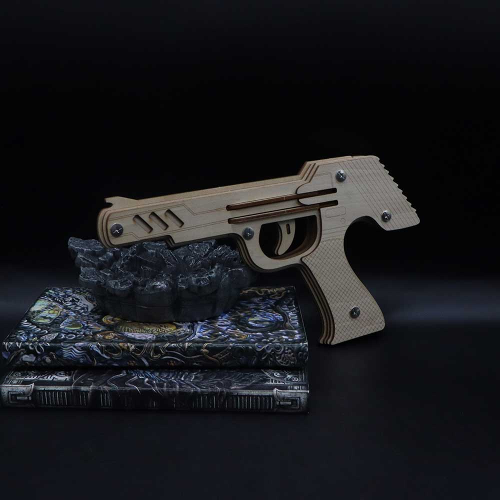 DIY 3D Semi-auto Rubber Band Pistol Model Kit - Tophatter Daily Deals