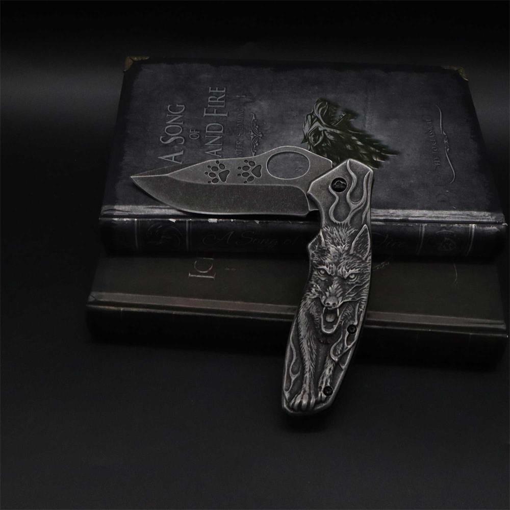 Lone Wolf Pocket Folding Knife - Tophatter Daily Deals