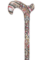 Majestic Style Designer Cane: Luxury Silk Scarf Option Adjustable Walking Canes - Tophatter Daily Deals