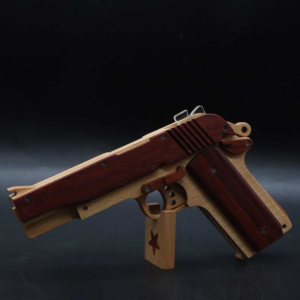M1911 Wooden Rubber Band Gun Model - Tophatter Daily Deals