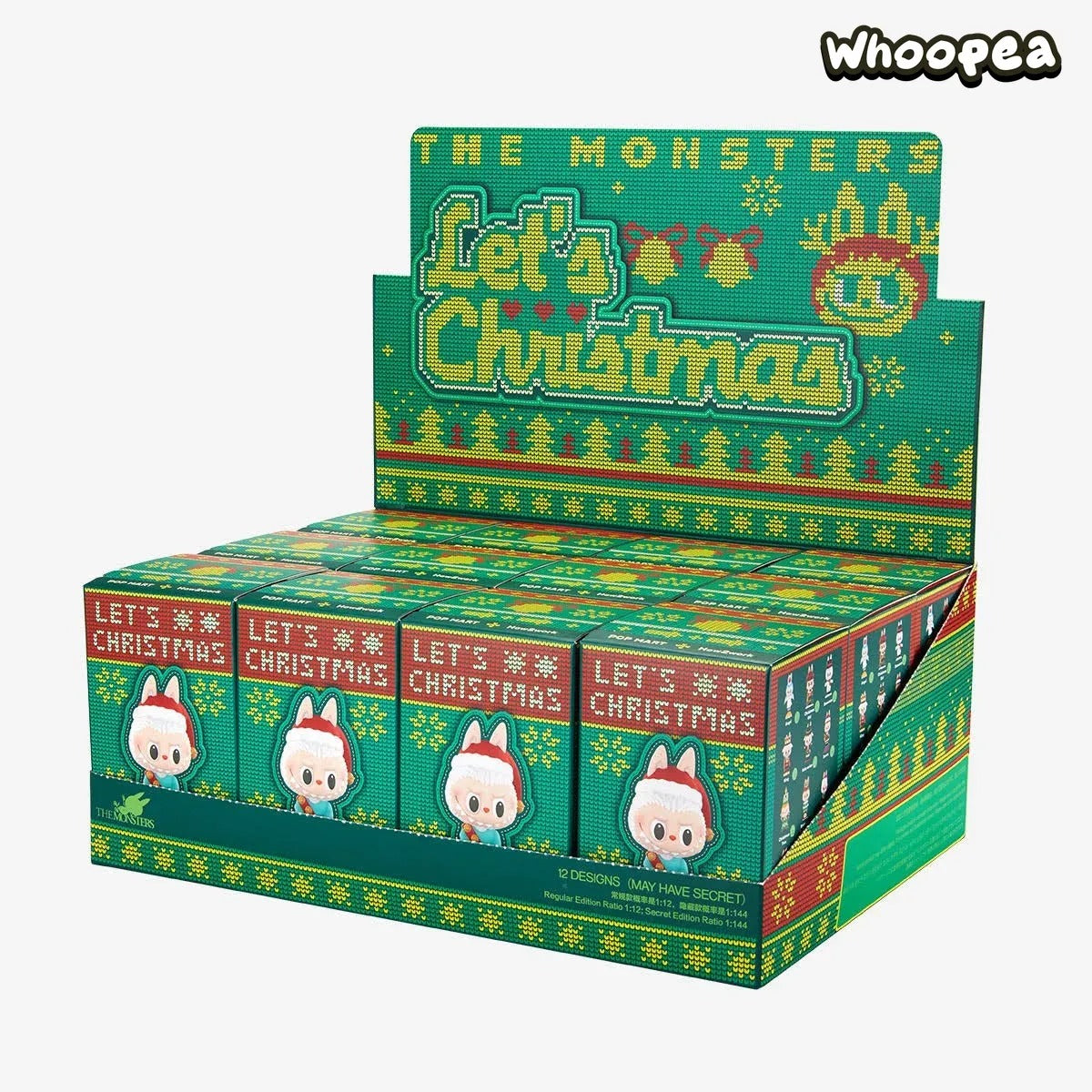 THE MONSTERS LABUBU Let's Christmas Series Figures, Blind Box (PRE-ORDER) 1 SET (12 BOXES) - Tophatter Daily Deals