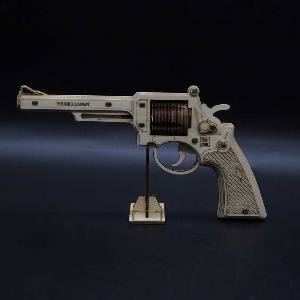 Revolver Wooden Model Kit S&W Gun - Tophatter Daily Deals