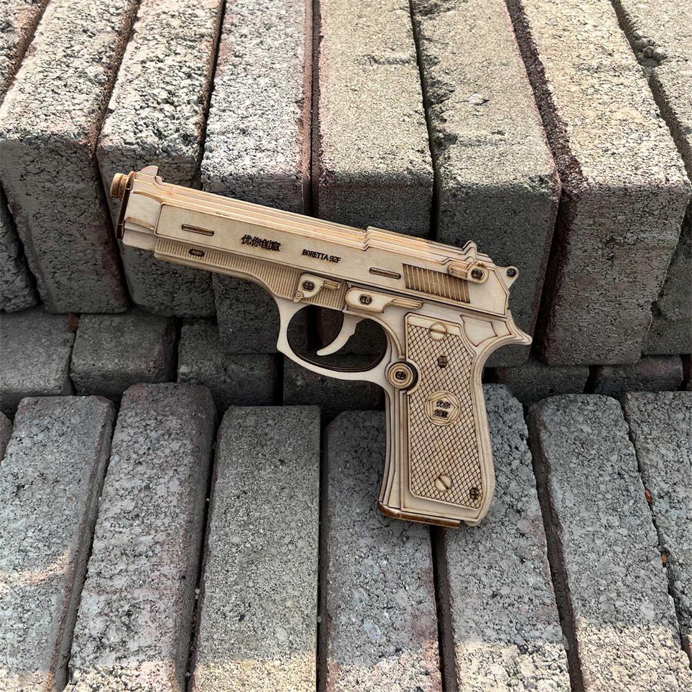 Beretta M92F Wooden Model Pistol - Tophatter Daily Deals