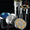 Revolver Bullet Herb Grinder Tobacco Mill - Small 1.6 Inch 3 piece Silver Smoking Accessories - Tophatter Daily Deals