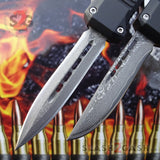S2G Tactical Small 7" OTF Bullet HK Automatic Knife - Double Edge Damascus Knife-OTF - Tophatter Daily Deals