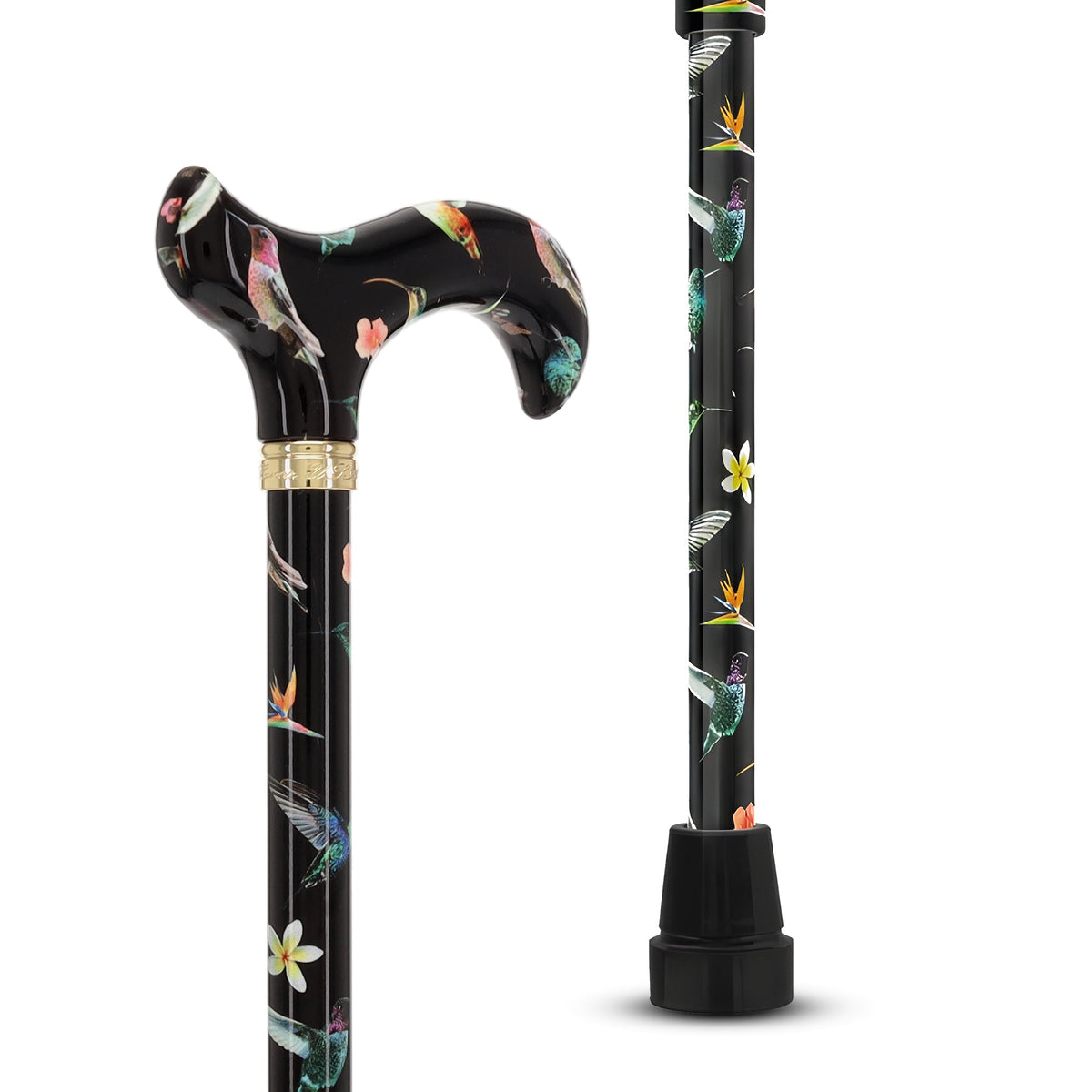 HD Pattern Designer Cane - Matching Handle & Shaft - Durable Adjustable Aluminum - Tophatter Daily Deals