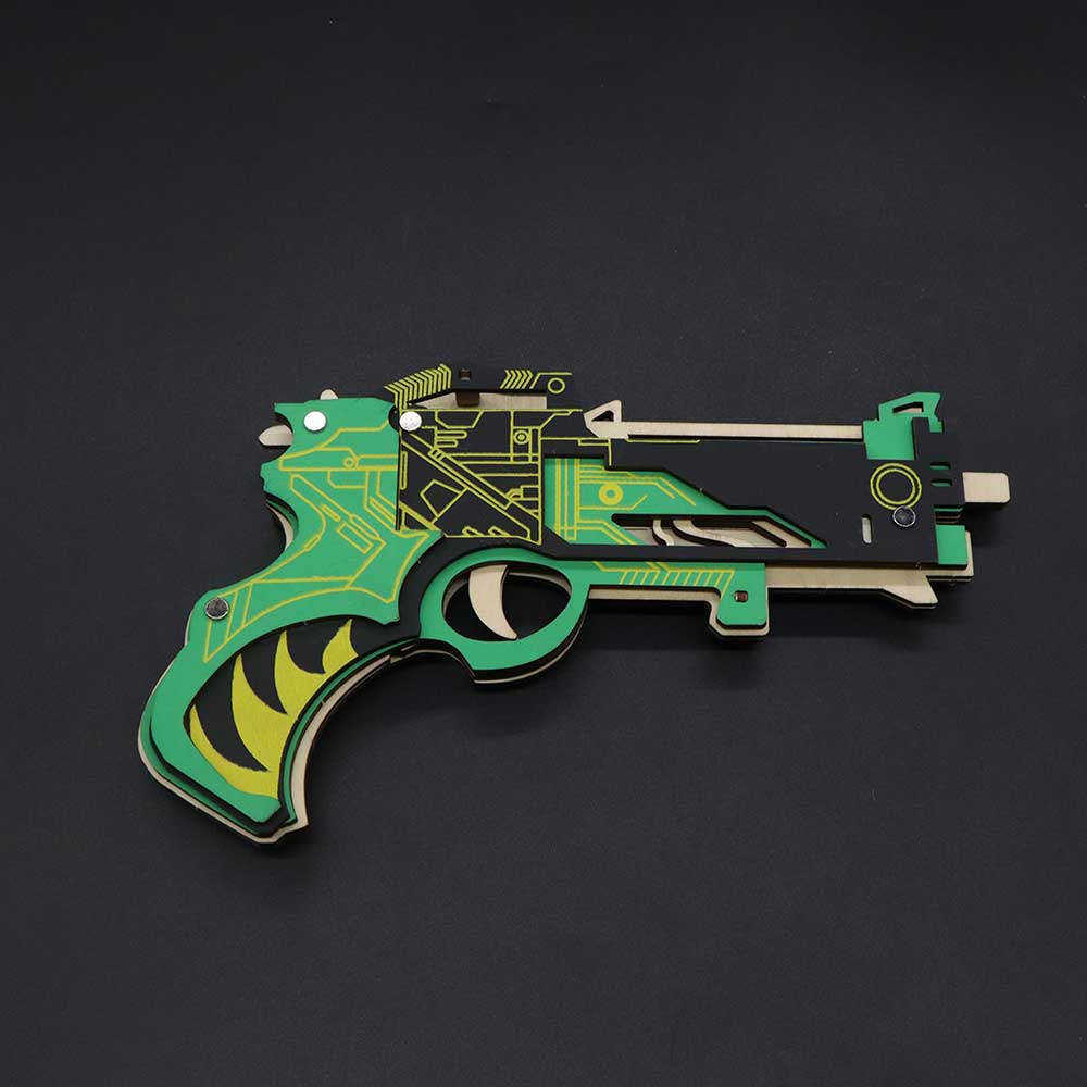 Hunting Gun 3D Rubber Band Gun Wooden Model Kit - Tophatter Daily Deals