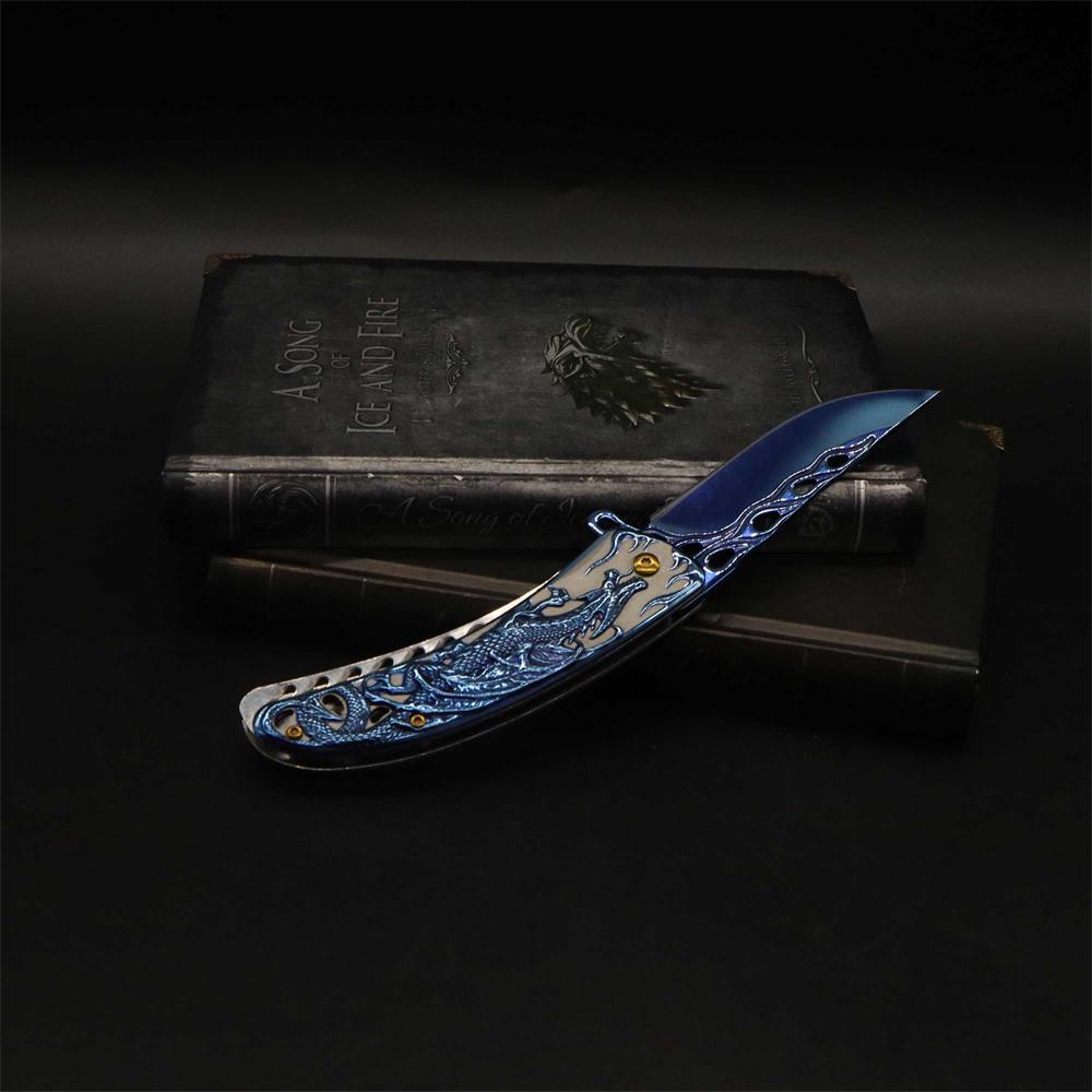 3D Western Dragon Folding Knife - Tophatter Daily Deals