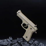Assembled M92F Wooden Rubber Band Gun - Tophatter Daily Deals