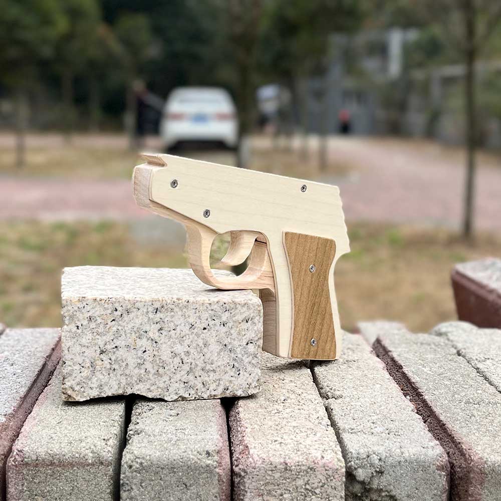 Makarovpistol Assembled Pistol Wooden Replica Rubber Band Gun - Tophatter Daily Deals