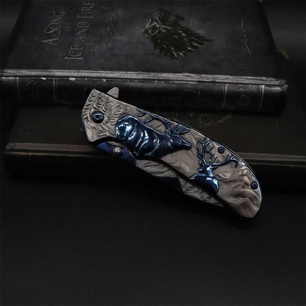 Fantastic Reindeer Folding Knife - Tophatter Daily Deals