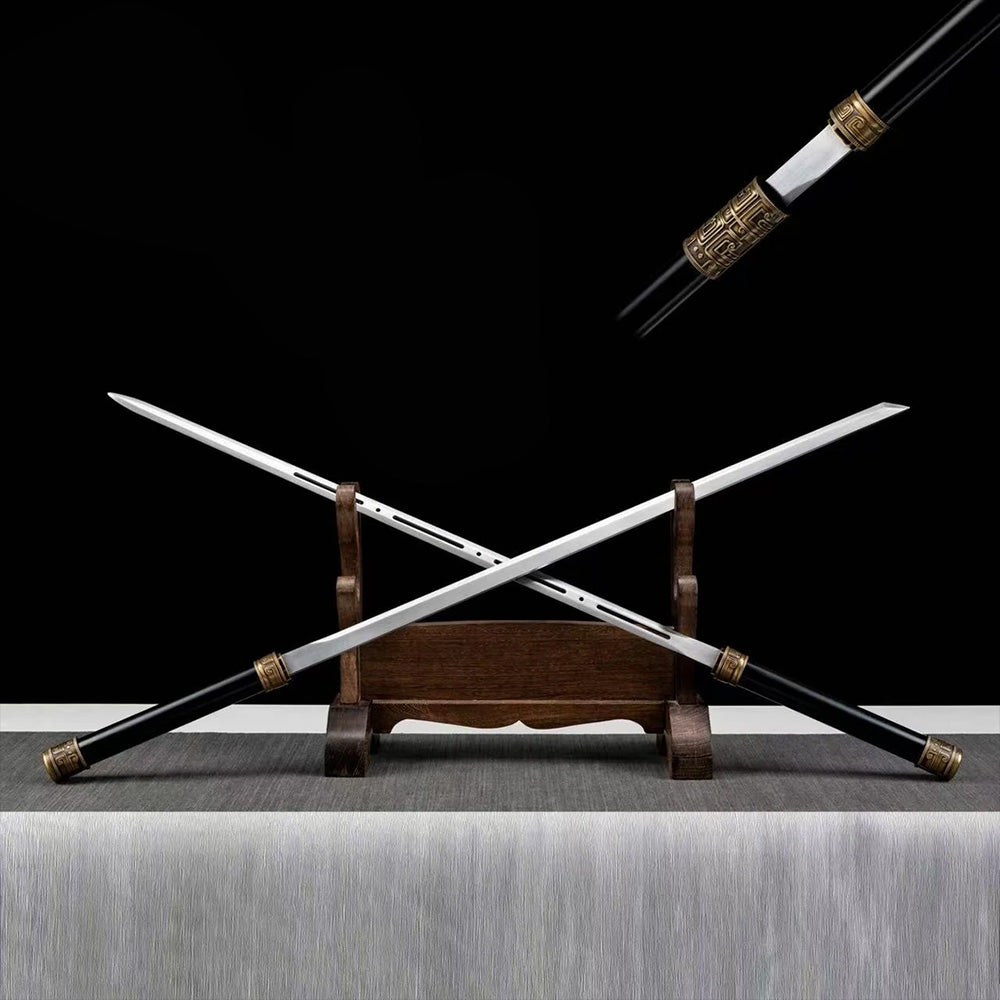 Shadow Veil Twin-Bladed Polearm - Tophatter Daily Deals