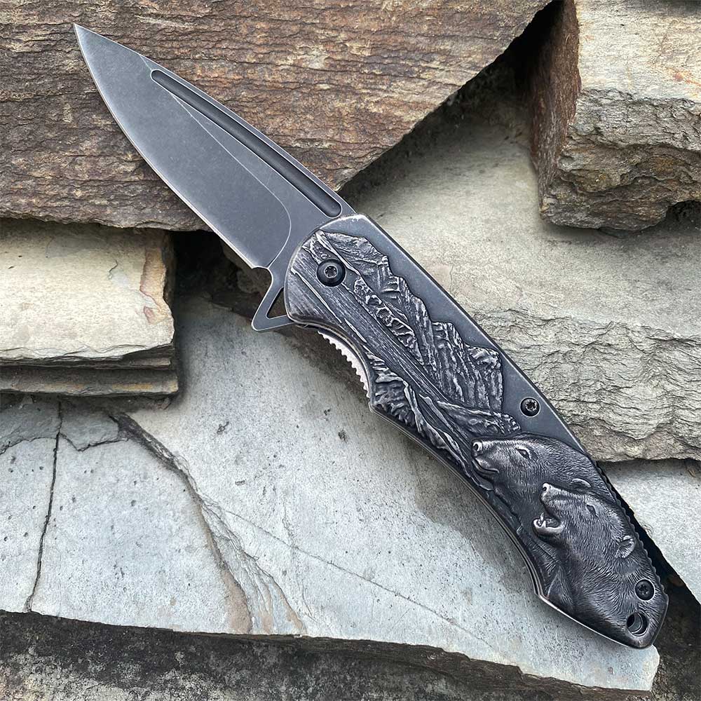 Bear Folding Knife Handy Tool - Tophatter Daily Deals