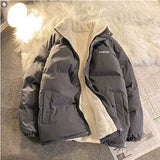 Warm Relaxed Women’s Puffer Jacket - Oversized Fleece Winter Grey 3D Changing Face Moving Picture Frame - Tophatter Daily Deals
