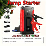 Portable 12V Car Jump Starter, Battery Charger, Air Pump (LED Display) Automotive - Tophatter Daily Deals