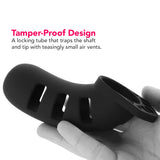 ManCage 21 4.5 Inch Silicone Cock Cage in Black Bondage and Fetish > Cock and Ball Devices - Tophatter Daily Deals