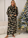 Camouflage Hooded Teddy Night Dress Green Camouflage Sleep Dresses - Tophatter Daily Deals