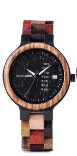 Bobo bird leather strap couple bamboo table Womens color wood 0 - Tophatter Daily Deals