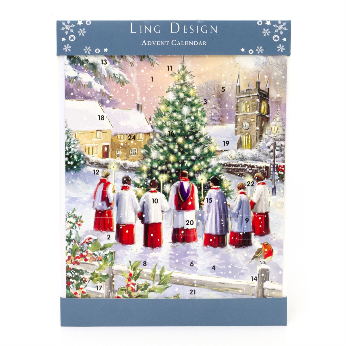 Morning Service Christmas Advent Calendar | Picture Advent Calendar - 34x25cm Advent Calendar - Tophatter Daily Deals