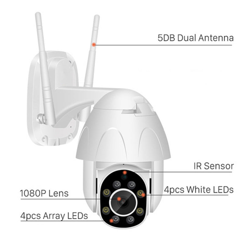 360 Degree Night Vision HD Outdoor Security Camera 0 - Tophatter Daily Deals