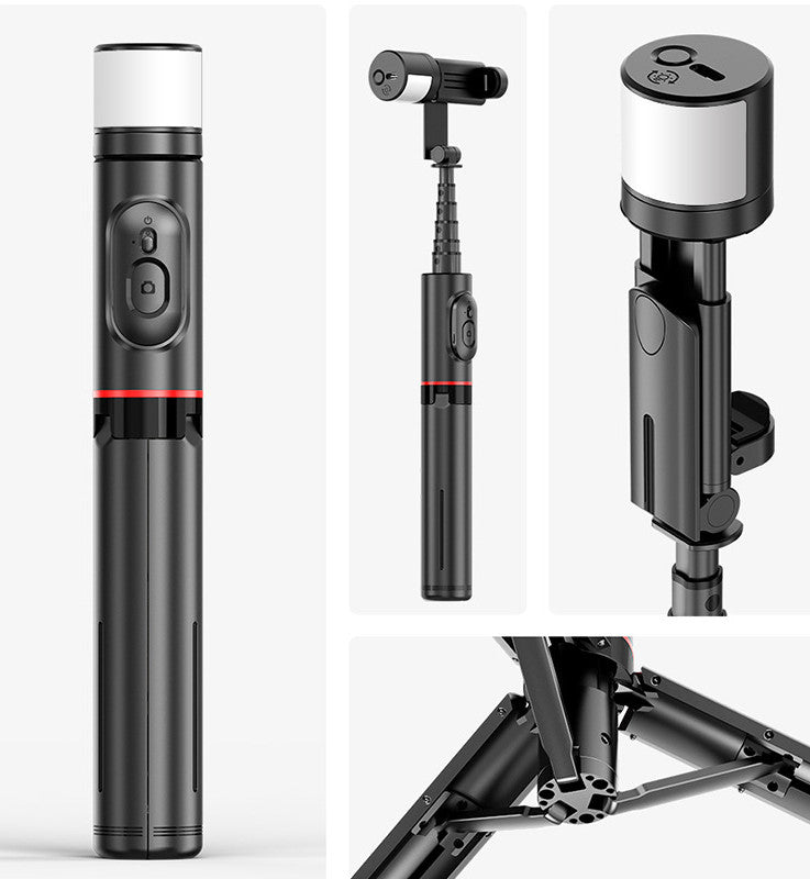 Bluetooth Remote Control Mobile Phone Selfie Stick Integrated Tripod 0 - Tophatter Daily Deals