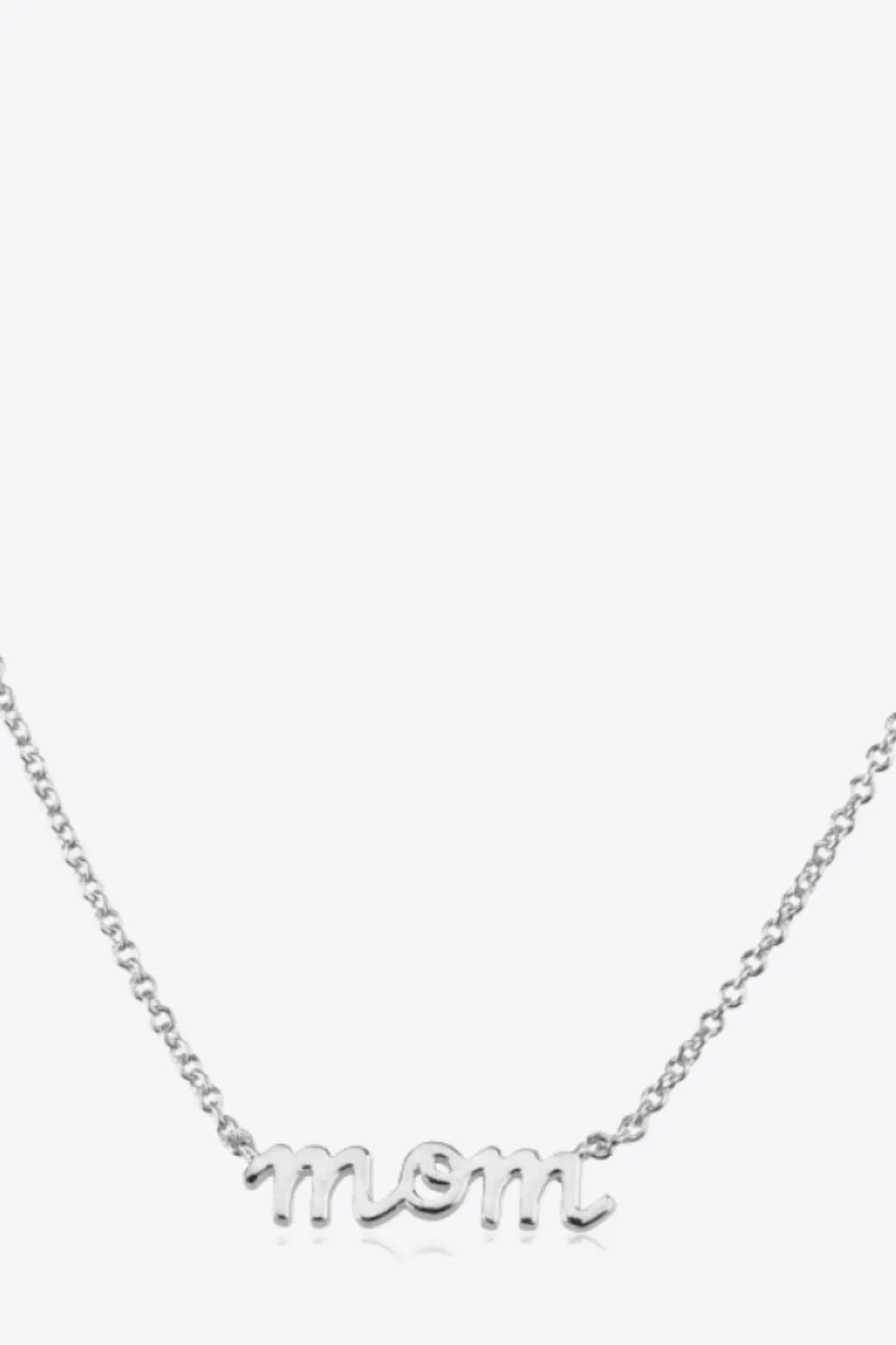 MOM 925 Sterling Silver Necklace Necklaces - Tophatter Daily Deals