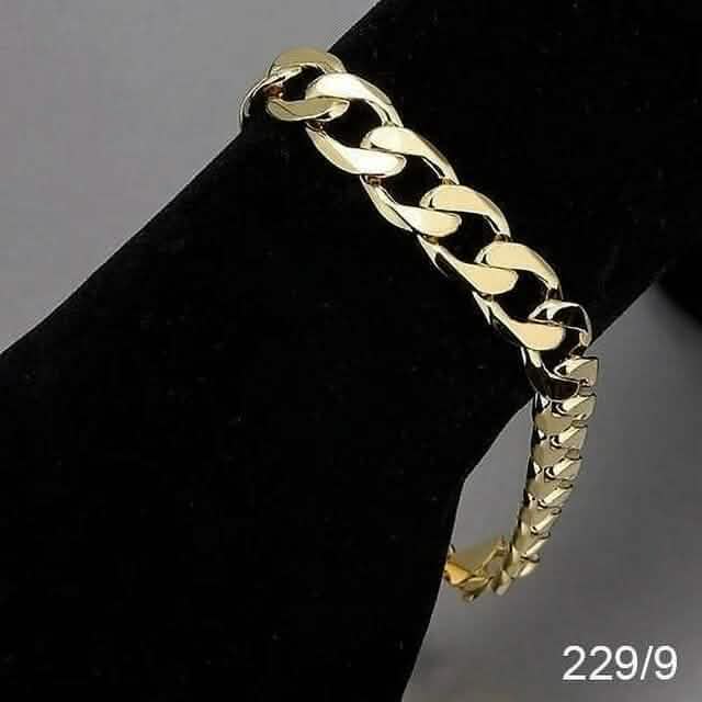 14K Gold Curb Bracelet Bracelets - Tophatter Daily Deals