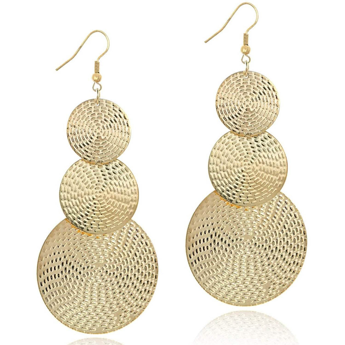 14K Gold Drop Dangle Earrings Earrings - Tophatter Daily Deals