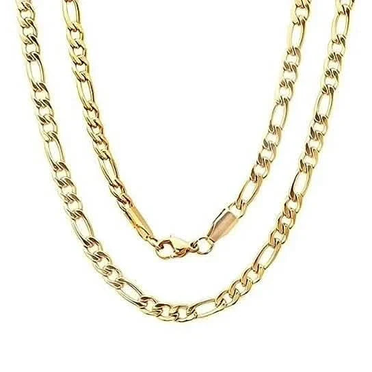 14K Gold Filled Figaro Necklace 20" Unisex Necklaces - Tophatter Daily Deals