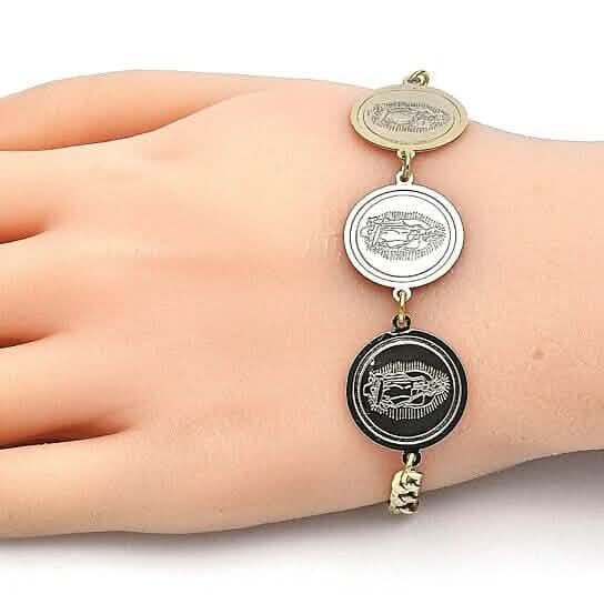 14k Gold Filled High Polish Finsh Cuban Curb Coin Bracelet Bracelets - Tophatter Daily Deals