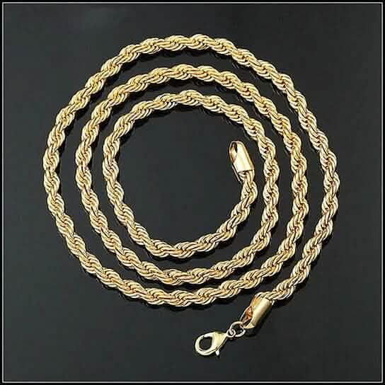 14k Gold Filled Rope Chain Necklaces - Tophatter Daily Deals