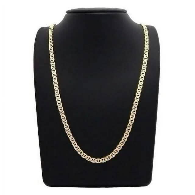 14K Gold Mariner Chain 24" Necklaces - Tophatter Daily Deals