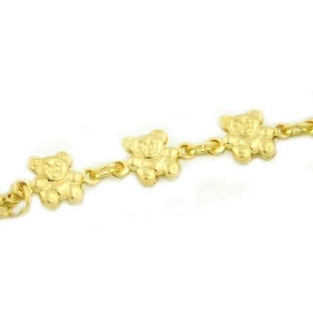 14k Gold Teddy Bracelet 7.5 " Bracelets - Tophatter Daily Deals