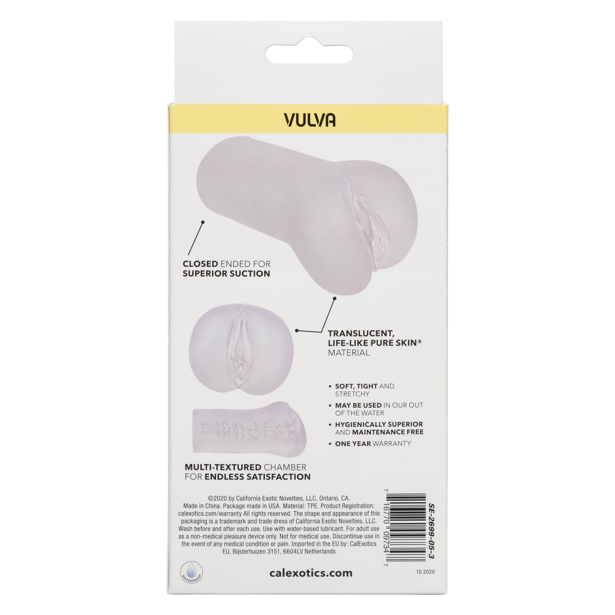 Boundless Vulva Masturbator – Soft Life-Like Clear Masturbator Sleeve > Sex Toys For Men > Masturbators > Manual - Tophatter Daily Deals