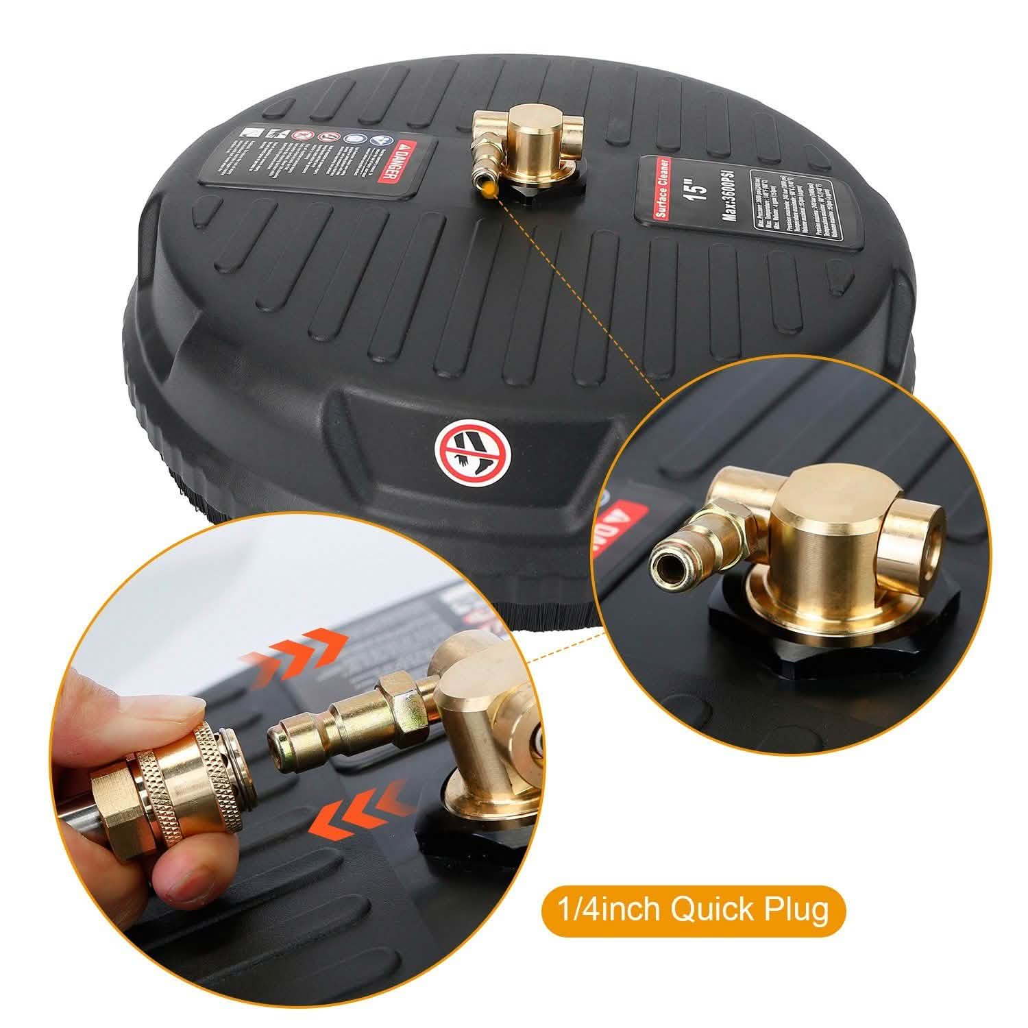 15" High Pressure Flat Surface Cleaner Household Appliances - Tophatter Daily Deals