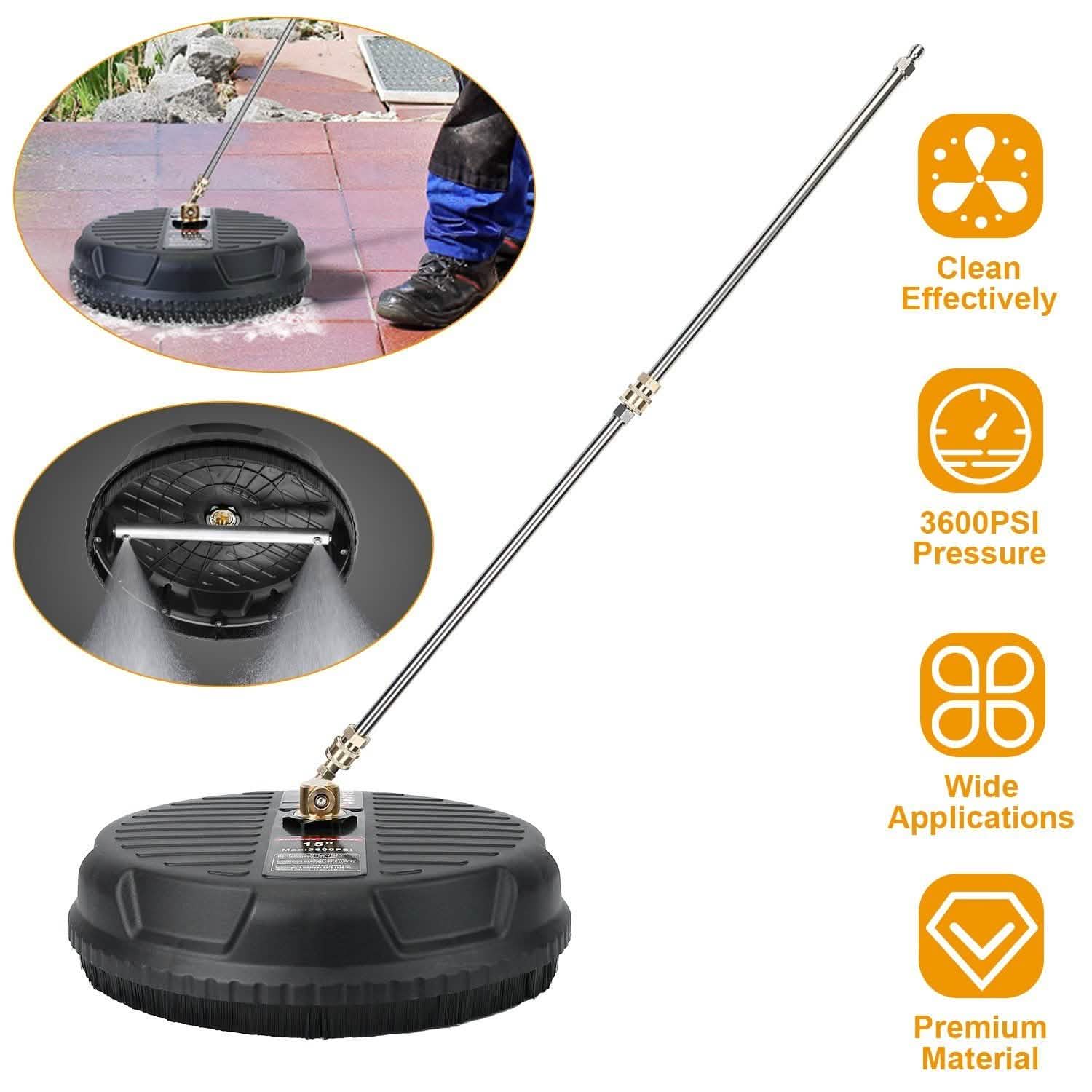 15" High Pressure Flat Surface Cleaner Household Appliances - Tophatter Daily Deals