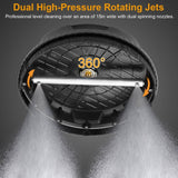 15" High Pressure Flat Surface Cleaner Household Appliances - Tophatter Daily Deals