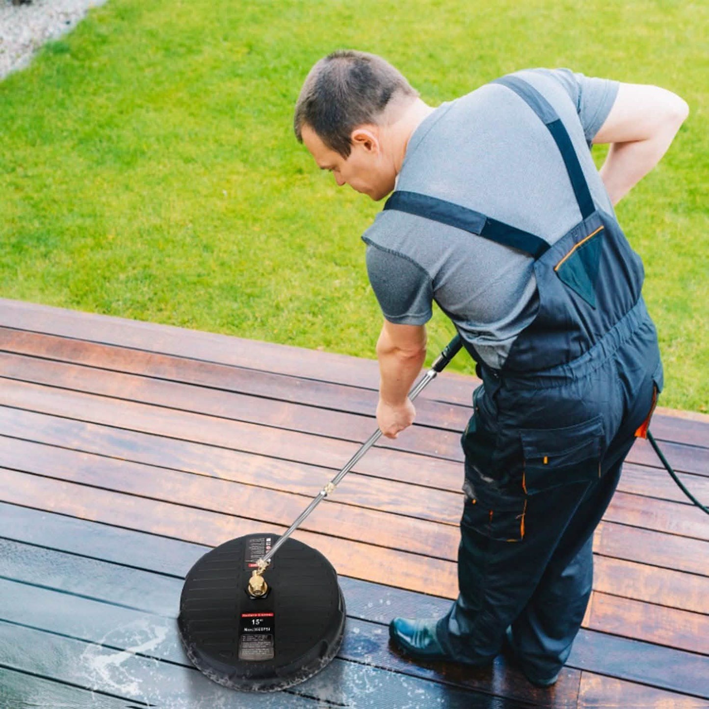 15" High Pressure Flat Surface Cleaner Household Appliances - Tophatter Daily Deals