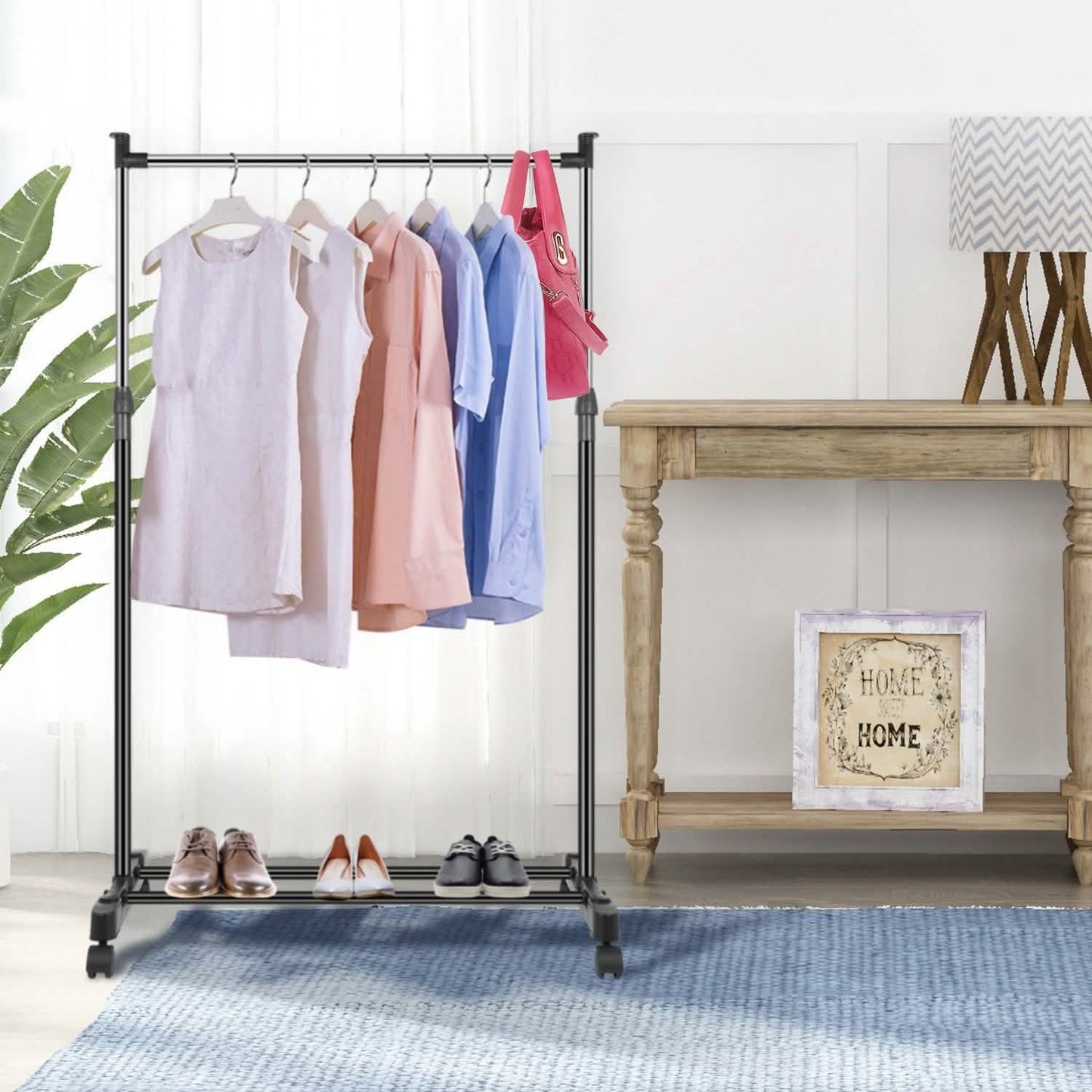 15 kg./33 lbs. Height Adjustable Garment Racks Storage & Organization - Tophatter Daily Deals