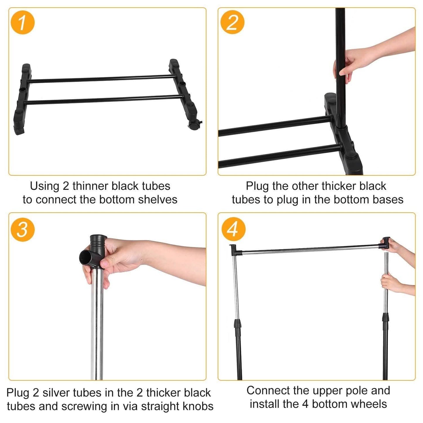 15 kg./33 lbs. Height Adjustable Garment Racks Storage & Organization - Tophatter Daily Deals