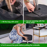 15” Patio Umbrella Base Weight Bag Garden & Patio - Tophatter Daily Deals