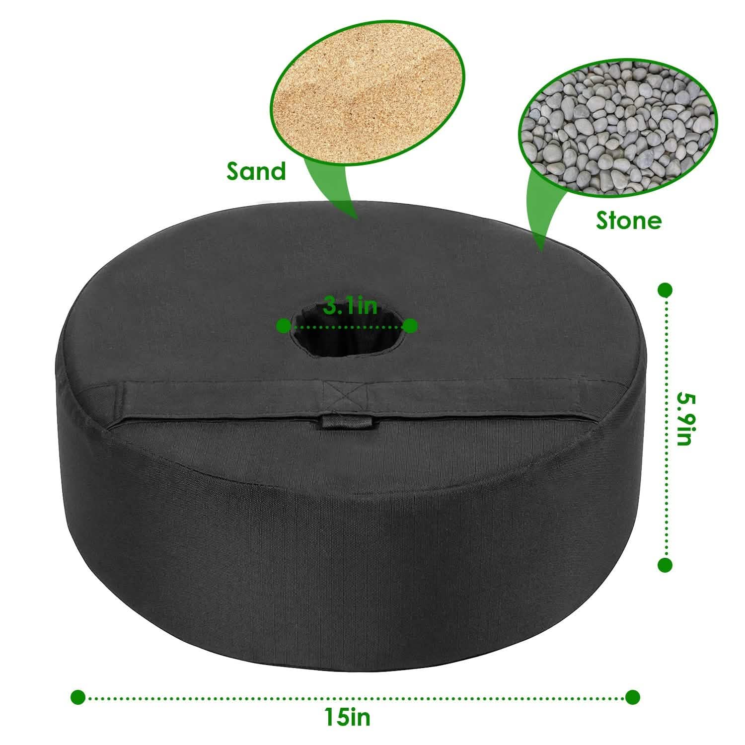 15” Patio Umbrella Base Weight Bag Garden & Patio - Tophatter Daily Deals