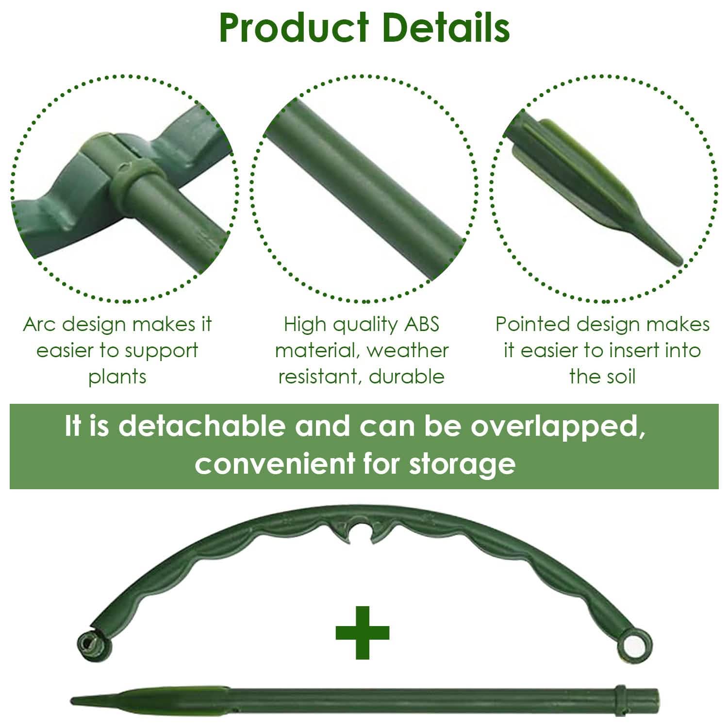 15-Piece: Garden Plant Support Stakes Garden & Patio - Tophatter Daily Deals