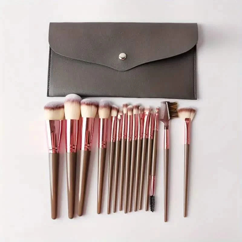15-Pieces Set: Professional Makeup Brush Beauty & Personal Care - Tophatter Daily Deals