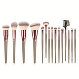 15-Pieces Set: Professional Makeup Brush Beauty & Personal Care - Tophatter Daily Deals
