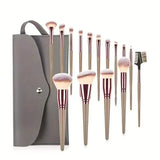 15-Pieces Set: Professional Makeup Brush Beauty & Personal Care - Tophatter Daily Deals