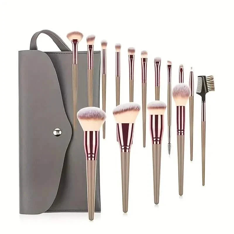 15-Pieces Set: Professional Makeup Brush Beauty & Personal Care - Tophatter Daily Deals