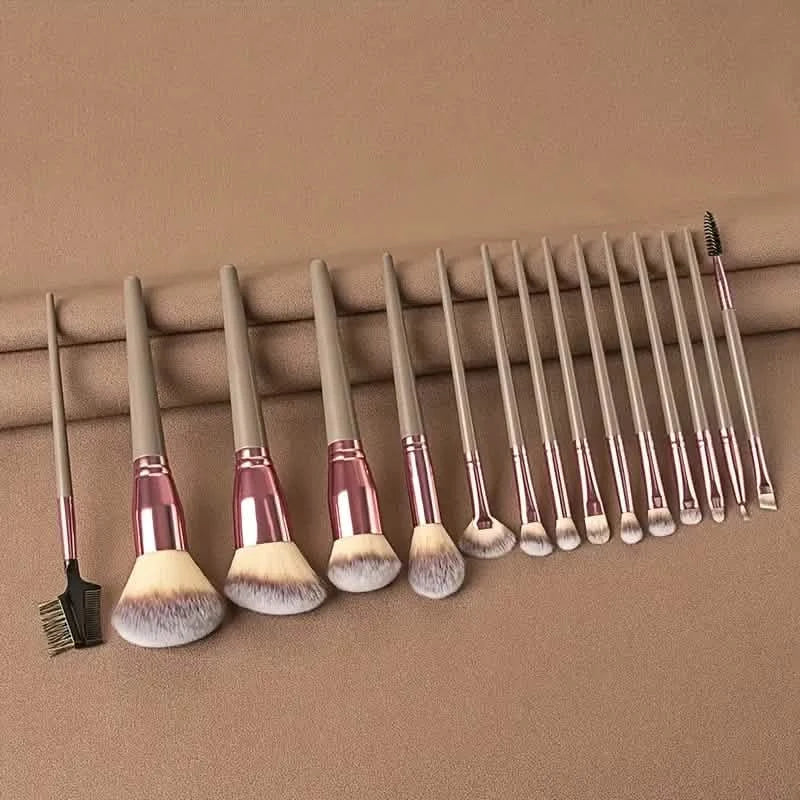 15-Pieces Set: Professional Makeup Brush Beauty & Personal Care - Tophatter Daily Deals