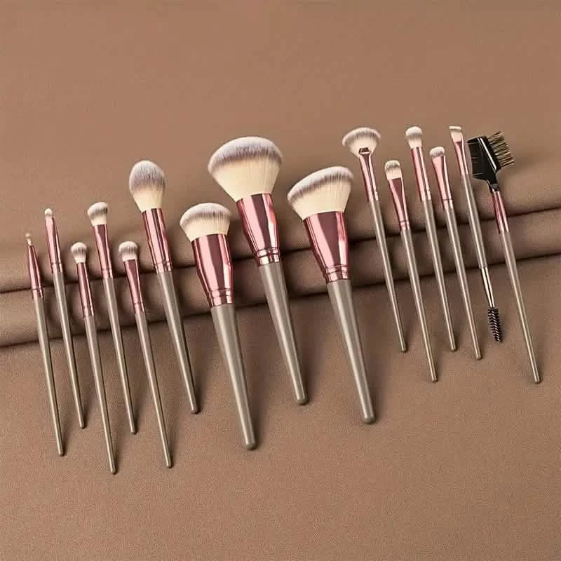 15-Pieces Set: Professional Makeup Brush Beauty & Personal Care - Tophatter Daily Deals